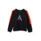 Pamkids Urban Charm: Noir Black Sweatshirt for Boys (Sizes 1-12 Years)
